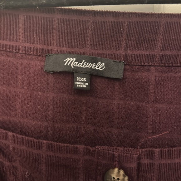 Madewell Corduroy Square-Neck Midi Dress in Windowpane - Picture 6 of 8